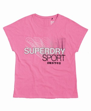 Superdry Core Split Back Női Pólók Rózsaszín | POWEX1473